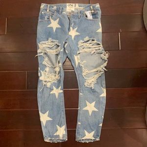 Star never worn one teaspoon jeans distressed